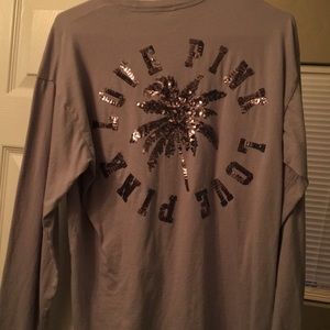 Love sleeve pink tee